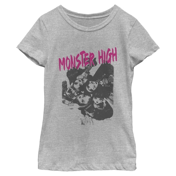 Girls Monster High Doll Group Shot T Shirt