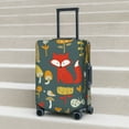 thumbnail image 5 of Uemuo Cute Animal Forest Printed Washable Luggage Cover - Fashion Suitcase Protector Fits 18-32 Inch Luggage -, 5 of 9