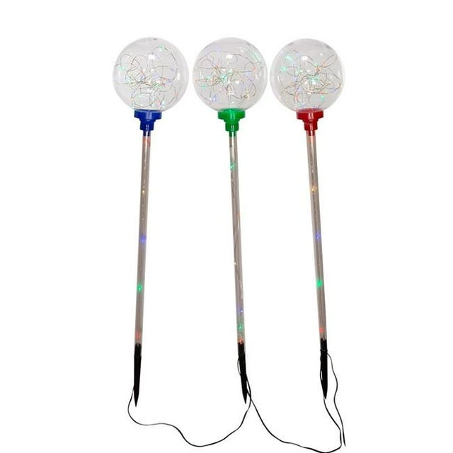 Kurt S. Adler AD2817 135-Light Globe Yard Stake Set with Multi Color Fairy Light