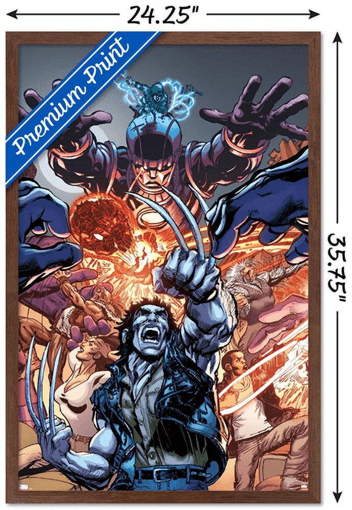 Marvel Comics - Wolverine - First X-Men #4 Wall Poster, 22.375" x 34", Framed