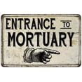 thumbnail image 1 of Entrance to Mortuary Vintage Look Chic Distressed 8x12108120020172, 1 of 1