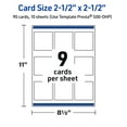thumbnail image 6 of Avery 2.5" x 2.5" Cards, Gold Multi-Lined Border, 90 ct, 6 of 11