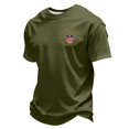 thumbnail image 3 of Dwelliawo We the People Shirt for Men 250 Anniversary Usa Freedom Patriotic Short Sleeve Shirt We the People Patriotic Shirts Polo Top Army Green 2XL, 3 of 6