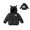 #A01-Black, variant on Toddler Puffer Jacket Girls Cute Elephant Ears Hooded Puffer Jacket Kids Lightweight Puffer Padded Baby Winter Jacket Winter Warm Toddler Boy Winter Coat