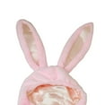 thumbnail image 4 of serony Cute Rabbit Hat with Adjustable Ears Warm Animal Soft Plush Pink, 4 of 9