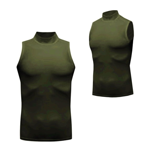 Jyeity Mens Tank Top High Neck Breathable Slim Tank Top, Sporty Gym Casual Tank Tops
