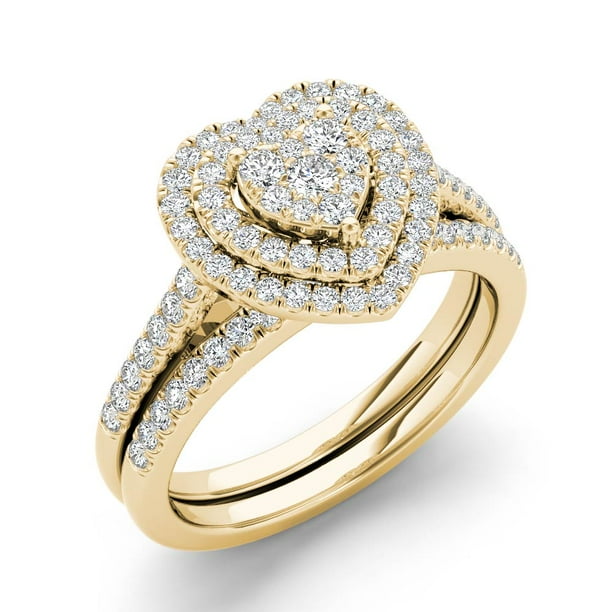 Diamond2Deal - 14k Solid Yellow Gold Women 1/2 Carat (ctw) Diamond