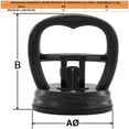 thumbnail image 4 of Extractor de Abolladuras Mini CarFixBlack 4 Piezas Negro Plástico ABS y Caucho 58mm x 70mm Carga Max 15kg, 4 of 6