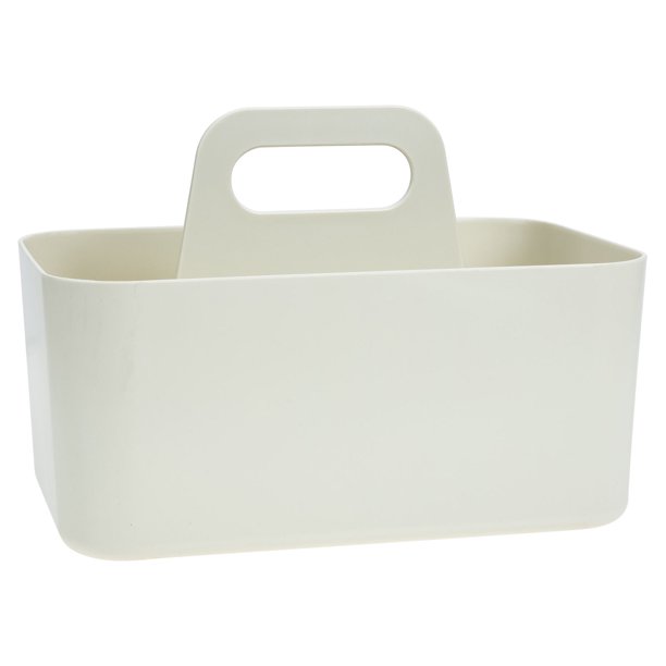 unbranded Organizador De Cosméticos Beige Con Superficie Lisa Ideal Para Oficina Y Hogar