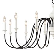 Elk Home 48-Inch Wide Val De Loire Chandelier, Traditional-White Coral