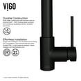 thumbnail image 5 of VIGO Laurelton Pull-down Spray Kitchen Faucet with Deck Plate, Matte Black, 5 of 9
