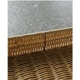 thumbnail image 4 of Hand Basket, Rectangular Fruit Baskets with Wooden Handle, Rattan Weaving Basket for Bedroom Hotel Tabletop Bathroom M, 4 of 8