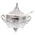 thumbnail image 4 of IFANLANDOR Round Lid Silver Sugar Container Zinc Alloy Kitchen Storage For Family Use 1Set, 4 of 7