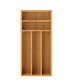 thumbnail image 2 of Bamboo Kitchen Drawer Silverware Organizer, Silverware Utensils Tray Holder for Small Drawer, Wood Caddy for Flatware Cutlery Knives 5-Slots, 2 of 5