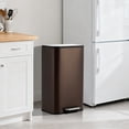 thumbnail image 1 of 30L Stainless Steel Step Trash Can with Soft-Close Lid – Hands-Free Kitchen & Bathroom Garbage Bin, 1 of 8
