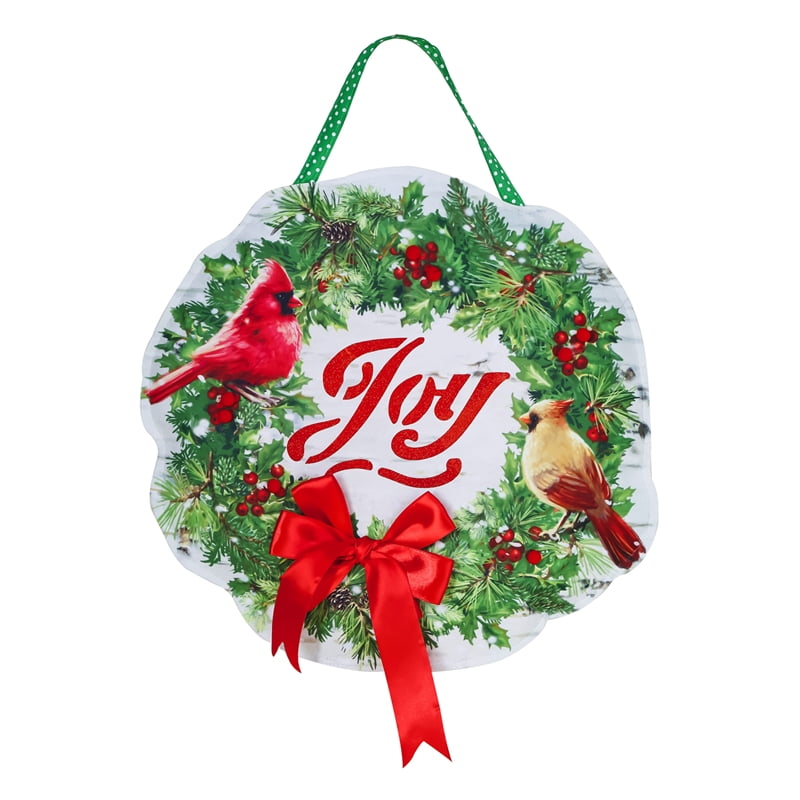 Christmas Wreath Lighted Door Décor - Walmart.com - Walmart.com
