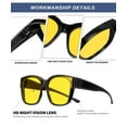 thumbnail image 7 of KALIYADI Night Driving Glasses for Men Women,Night Vision Glasses Fit Over Glasses Sunglasses Anti Glare, 7 of 7