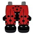 thumbnail image 2 of Pzuqiu Ladybug Car Seat Covers, 4 Pcs Car Front Seats and Rear Bench Cove, Universal Elastic Vehicle Seats Cushion Automotive Interior Protection Accessories, 2 of 7