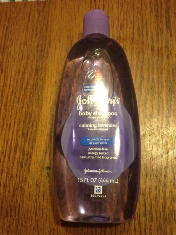 johnson's baby shampoo with calming lavender