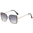thumbnail image 3 of Unisex Square Classic Cat Eye Sunglasses Cateye Sunglasses Y918, 3 of 5