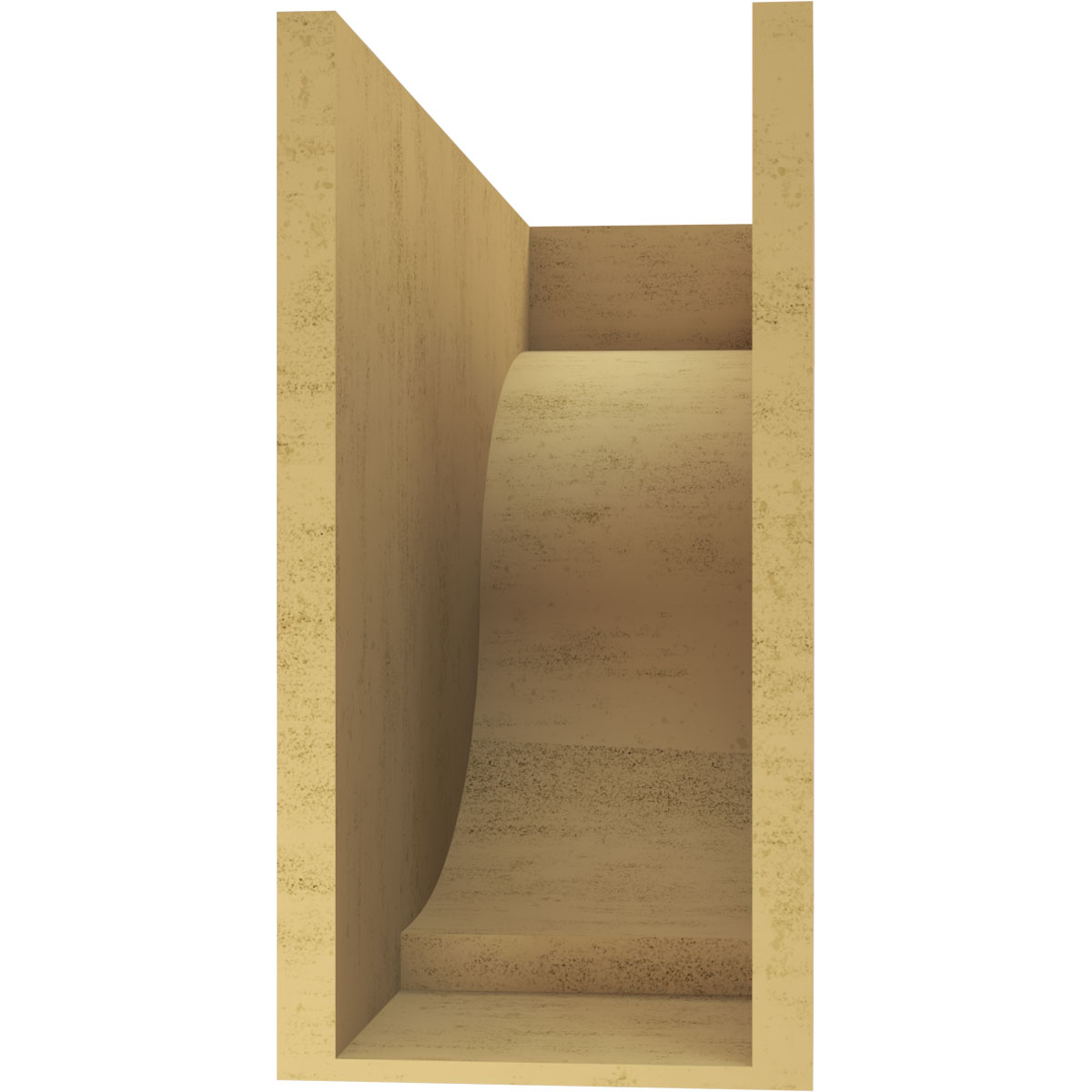 9"W x 27"D x 18"H Classic Van Buren Rough Cedar Woodgrain TimberThane Corbel, Primed Tan