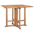 thumbnail image 4 of Bowery Hill Contemporary Teak Wood Medium Outdoor Dining Set in Natural, 4 of 12