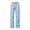 Blue, variant on Cethrio Girls Cargo Pants Size 10-12, Elastic Waist Casual Multiple Pockets Relaxed Fit Straight-leg Pants Khaki