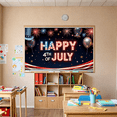 thumbnail image 7 of Firework Design Independence Day Celebration Banner Decorative Balloons Patriotic Theme Stars and Stripes Happy Fourth of July for Outdoor Party National Holiday Event Festive Gathering, 7 of 7