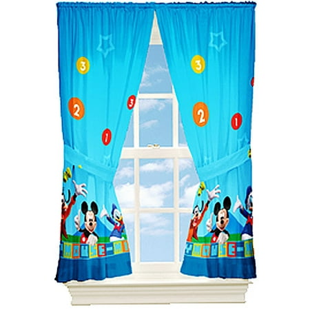 disney mickey mouse kids bedroom curtains, 1 each - walmart