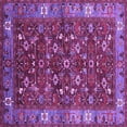 thumbnail image 1 of Ahgly Company Indoor Square Oriental Purple Industrial Area Rugs, 3' Square, 1 of 4
