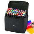 thumbnail image 1 of 60 Colour Alcohol Marker Artist Painting Art Double Head Marker Suitable for Children Boys Girls Students Adults, 1 of 6