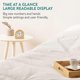 thumbnail image 2 of Wooden Alarm Clock - Analog Alarm Clock with Retro Design, Snooze & Light Function - Simple Battery Operated Alarm Clock in Natural Light Brown Wood, 2 of 5