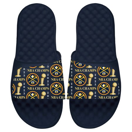 

Men s ISlide Navy Denver Nuggets 2023 NBA Finals Champions Pattern Slide Sandals