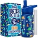 thumbnail image 1 of Botella de agua Klevly de acero inoxidable, 400 ml, diseño de dinosaurio para niños, 1 of 6