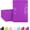 Purple, variant on 100 Pack Resealable Packaging Bags for Small Business, Double-Sided Color Smell Proof Food Storage Flat Bags, Black, 2.7" x 3.8