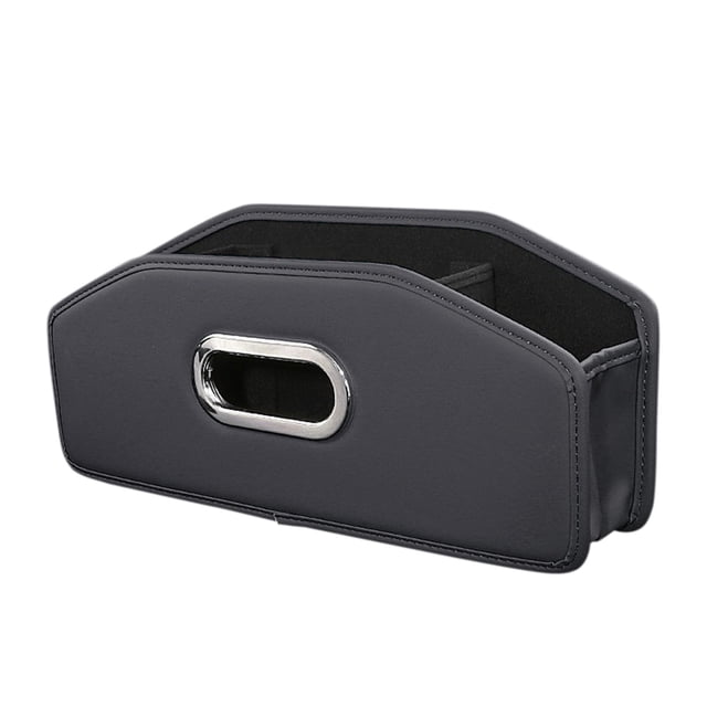 Pisexur Accesorios para coches, Electrónica para cochesOrganizador de cuero para el respaldo del asiento del automóvil, organizador colgante, estuche para toallas de papel, organizador para tazas y v