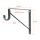 thumbnail image 5 of Soporte triangular con gancho, soporte de partición, estante de almacenamiento de pared de metal, soporte en capas, 5 of 5