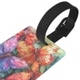 thumbnail image 3 of Sikiie Colorful Butterfly Cluster Luggage Tags Privacy Cover ID Label Suitcase Tags Identifiers For School Bags,Suitcases, 3 of 7