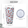 thumbnail image 4 of KLL Flowers and Lady Bugs Print 40oz Stainless Steel Insulated Car Cup with Spillproof Lid - Keep Your Drink Hot or Cold on the Go-Straw Two-piece Set, 4 of 8