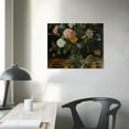 thumbnail image 4 of Orinice Printed Canvas Wall Art Moody Floral Wall Art Vintage Floral Dark College Decoration Copycat Core Prints Dark Floral Prints Modern Art Decorating in the Living Room Bedroom, 4 of 6