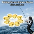 thumbnail image 4 of NIBOLOG 50Pcs Spinner Blades Bright Color Easy Spin Smooth Finish Wide Applications Anti-rust Fishing Attractor Compact Fishing Spoon Spinner Blades Fishing Equipment, 4 of 8