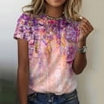 thumbnail image 2 of EIMELI T-Shirt Décontracté à Manches Courtes Imprimé pour Femmes, 2 of 3