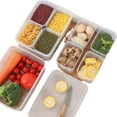 thumbnail image 5 of Seasoning Storage Box With Lid, Compartment Condiment Organizer Transparent Food Topping Container Commercial Ingredient Tray for Kitchen Restaurant Bar Cooking Station, 5 of 9