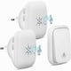 thumbnail image 1 of Wireless Doorbell, No Battery Required, Wireless Door Bell with 2 Receivers, 150m Range, Waterproof Push Button, 1 of 5