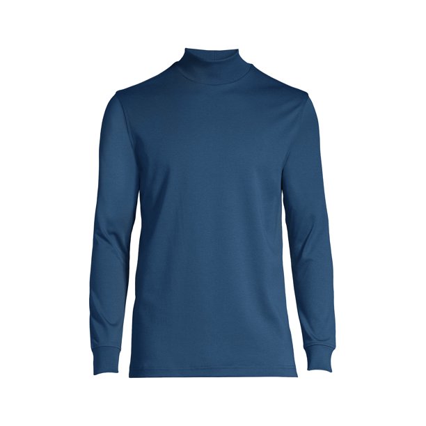 Lands' End Men's Super Soft Supima Mock Turtleneck