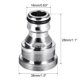 thumbnail image 2 of Adaptador rápido de conector de manguera de jardín de latón de rosca macho de 28mm 2pcs, 2 of 3