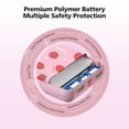 thumbnail image 4 of Portable Charger 10000mAh, Yoobao Cute Power Bank for Girls Mini Fast Charging Compact Battery Pack with Dual USB Output & Inport (2.1A Type-C and 8-Pin Input), Compatible with iPhone/iPad, Pink, 4 of 7