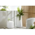 thumbnail image 3 of South Shore Dalya Outdoor Side Table with Rounded Corners, in White, 3 of 9