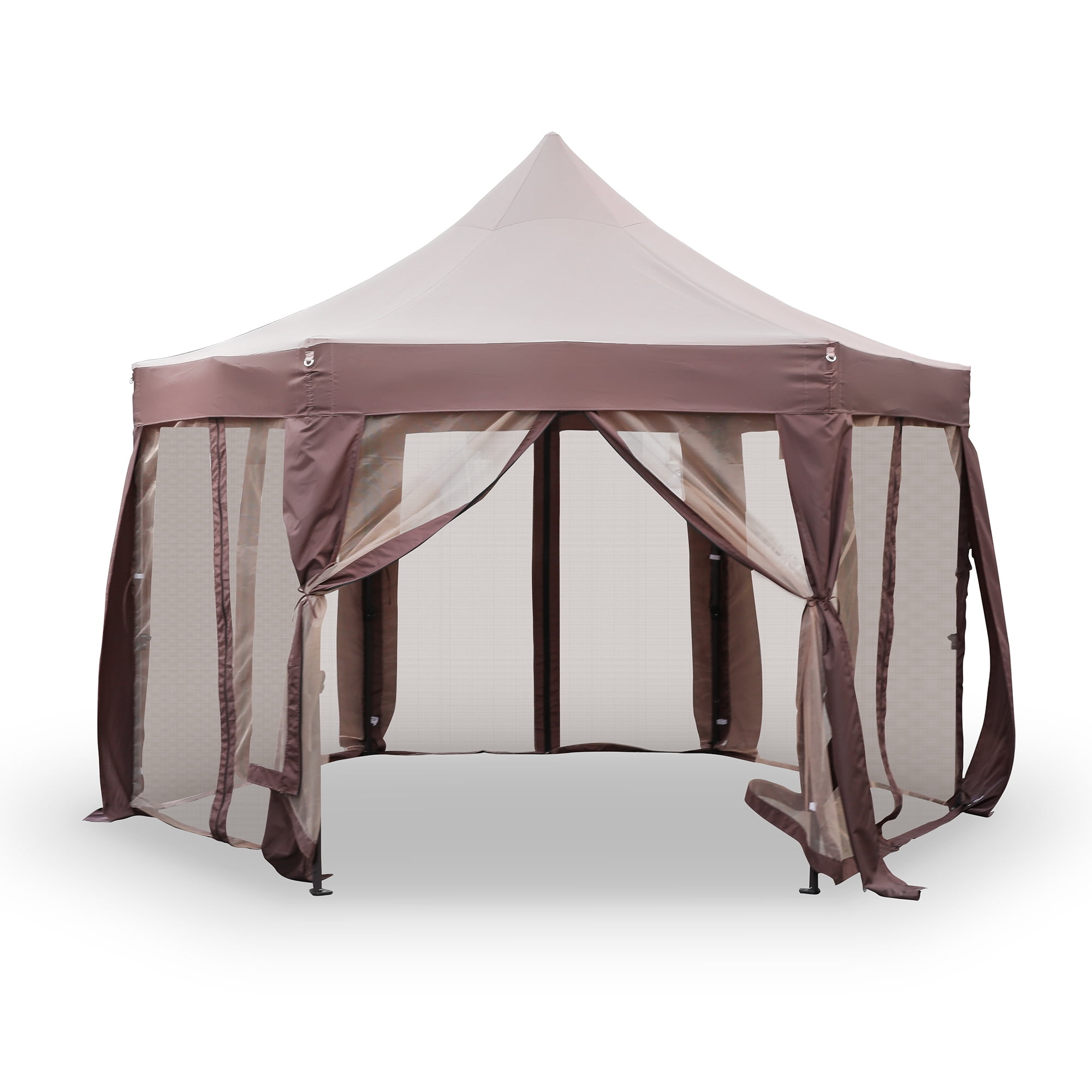 Canopies, Gazebos & Pergolas White ABCCANOPY 13x13 Canopy with Mosquito