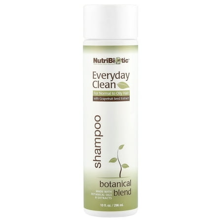 NutriBiotic Everyday Clean Shampoo, Botanical Blend with Grapefruit Seed Extracts, 10 fl oz (296 ml)